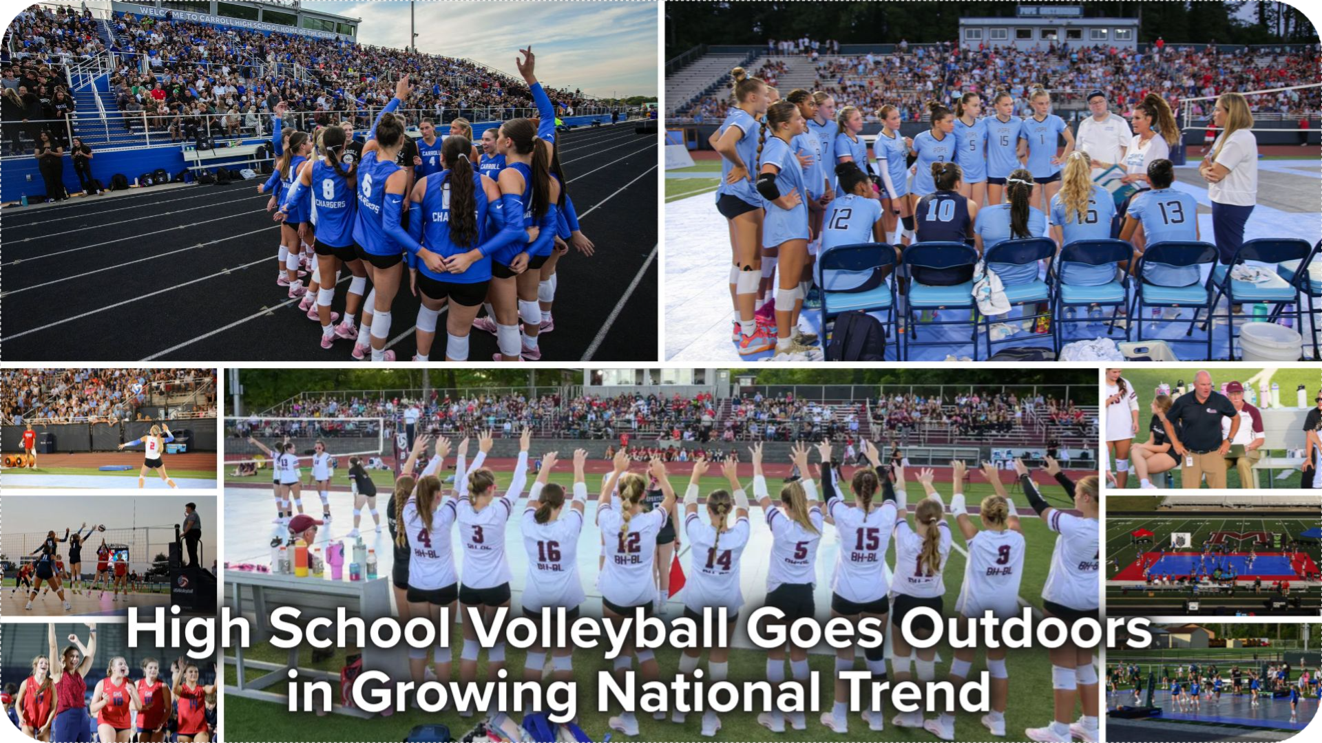 High School Volleyball Goes Outdoors
