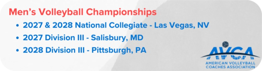 The BIC Future NCAA Champ Sites Announced AVCA Newsletter