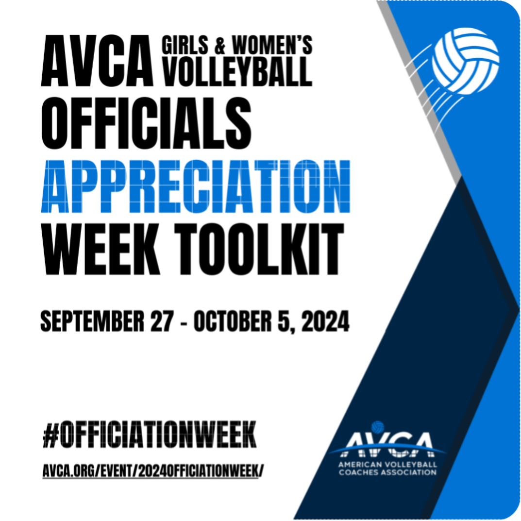 2024 AVCA #OFFICIATIONWEEK Toolkit